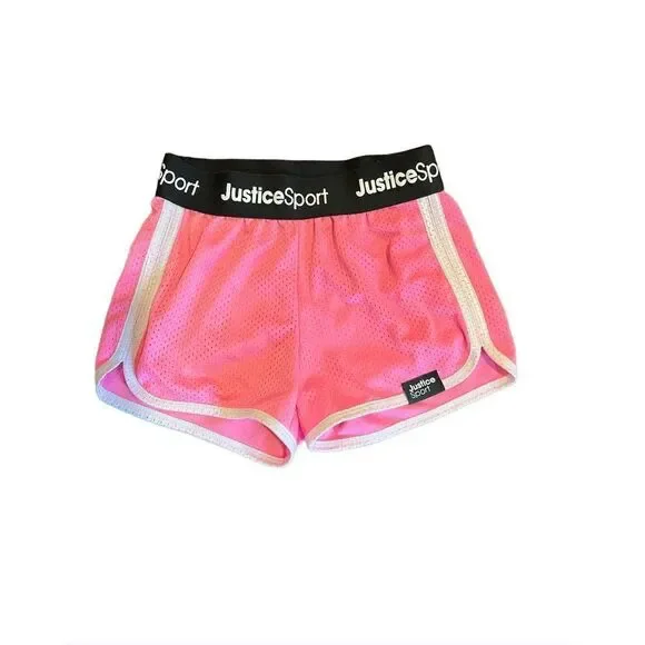 JUSTICE SHORTS GIRLS SIZE SMALL BUNDLE OF 2 PINK AND YELLOW NEW - Picture 3 of 7